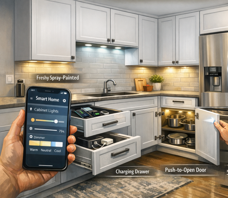 How to Integrate Smart Technology with Painted Cabinets