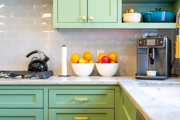 How to Match Countertops and Backsplashes with Painted Cabinets