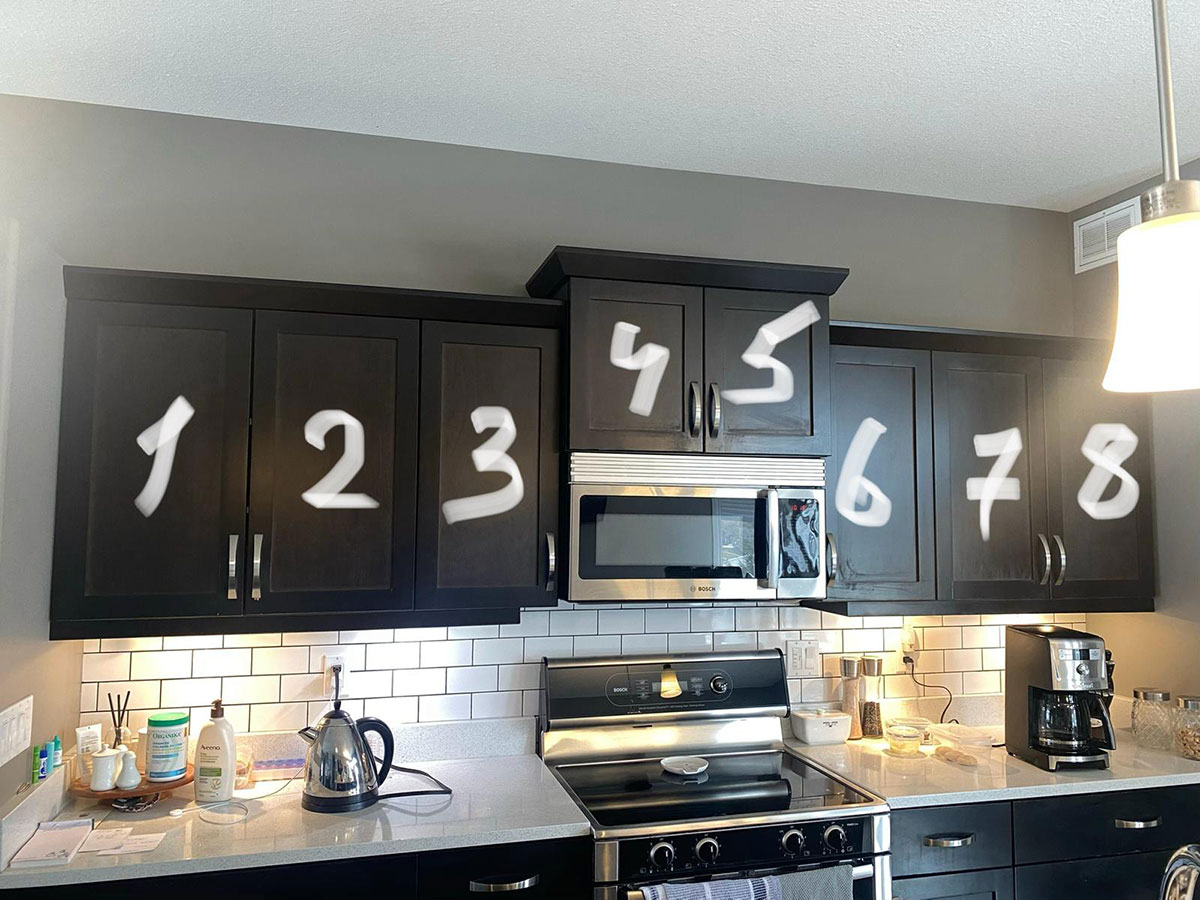 Light Green Kitchen - Pavlo Construction Projects - Kitchen Cabinets Spray-Painting Service Canada